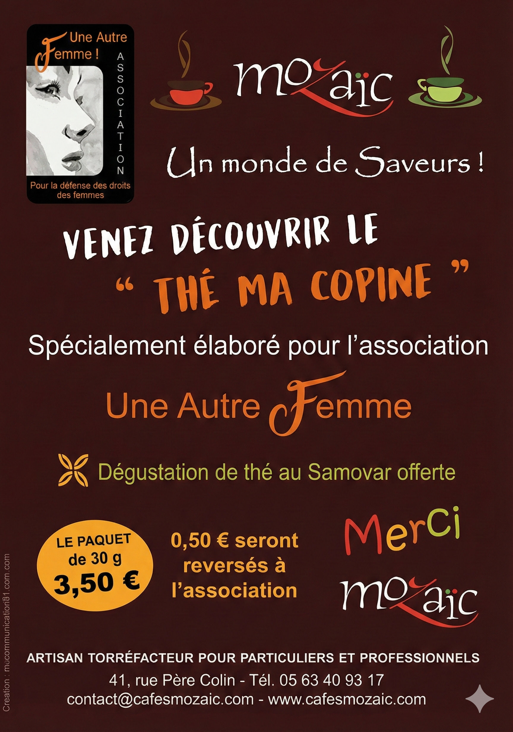 Th&eacute; de l'association